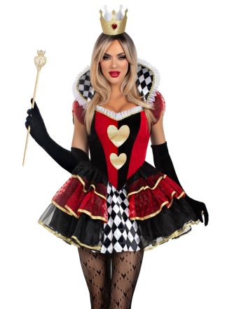 Leg Avenue Kostuum Queen Of Hearts Dress 2dlg.
