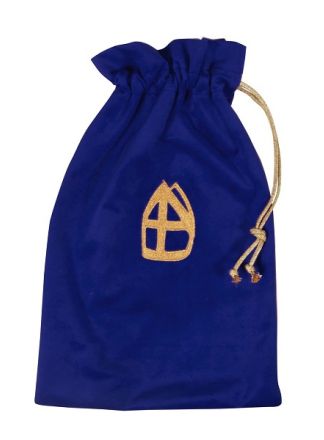 Strooizak polyester 30x45cm.blauw