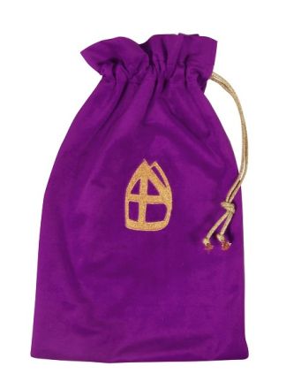 Strooizak polyester 30x45cm. paars