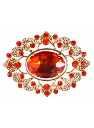 Luxe baretspeld 6x4,5cm. rood