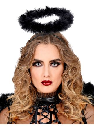 Zwarte Halloween aureool