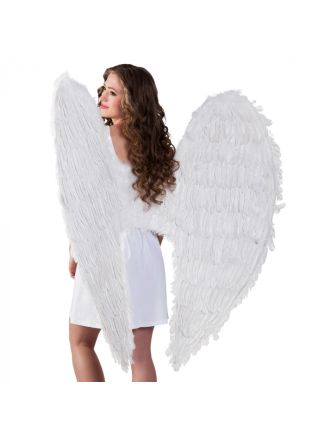 Engelenvleugels witte veren 120x120cm