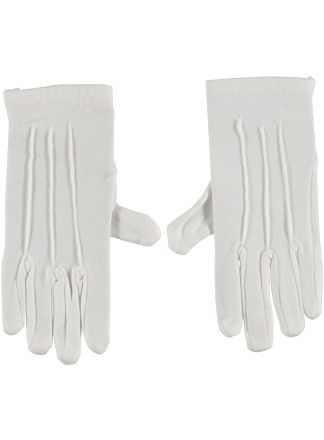 katoenen handschoenen wit kort model