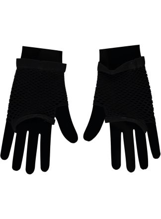 Net handschoenen kort zwart