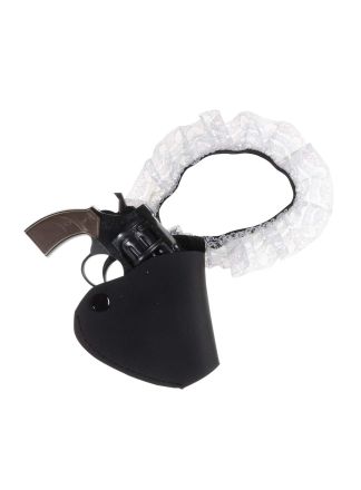 Kousenband met revolver