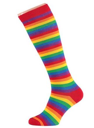 Carnaval kniekousen Regenboog