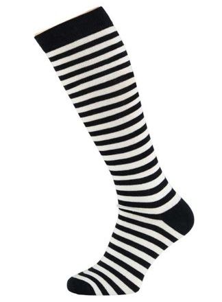 Carnaval kniekousen zwart-wit