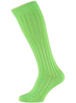 Gebreide Kousen fluor groen