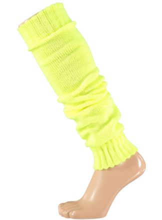Beenwarmers carnaval fluor geel