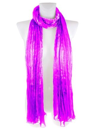 Trendy Carnaval sjaal fluor paars