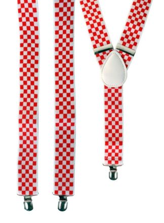 Bretels rood-wit BRABANT 3,5cm breed