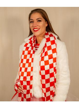 Brabantse satijnen sjaal 180x20cm.