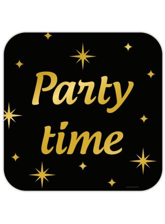 Classy Party-sign PARTY TIME (50x50xm.)