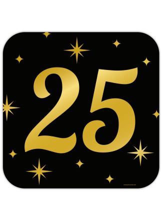 Classy Party-sign 25 jaar (50x50xm.)