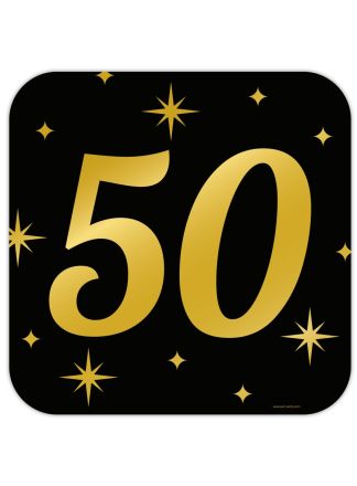 Classy Party-sign 50 jaar (50x50xm.)