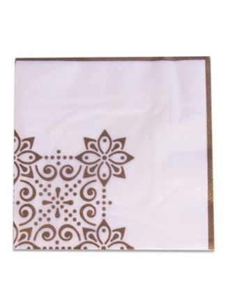 Servetten Eid Mubarak Goud 33cm.