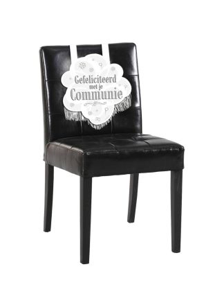 Communie stoelversiering karton