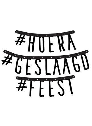 Letterslinger Hoera Geslaagd