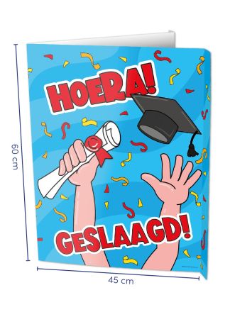 Geslaagd Window signs 60x45cm.