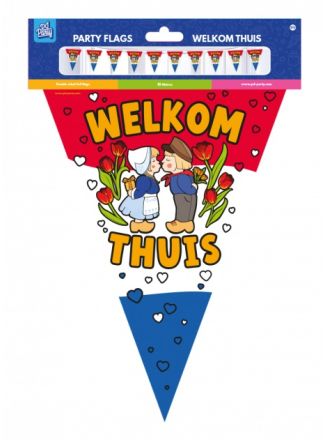 Vlaggenlijn Welkom Thuis 10meter.