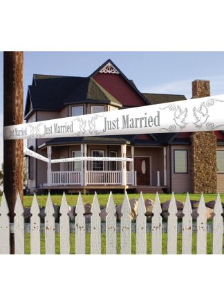 Afzetlint Just Married  15meter.