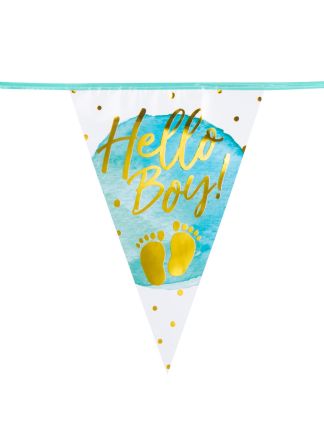 Vlaggenlijn Hello boy 6mtr.