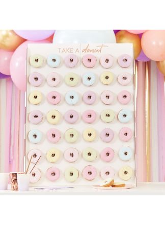 Reuze rosegold Donut wall 85cm.