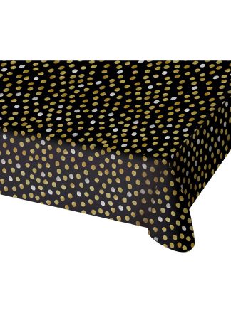 Tafelkleed Glossy Black 130x180cm.