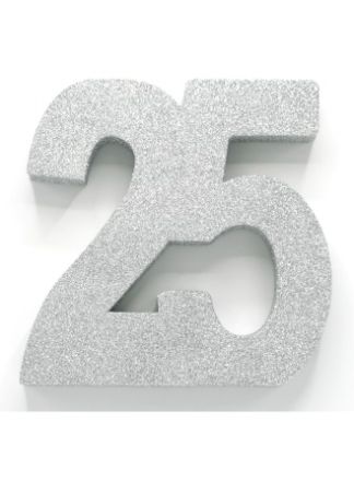 Table Decoration 25 Silver 20x20cm.