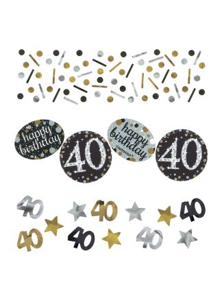 40 jaar sparkling confetti 34 gram.