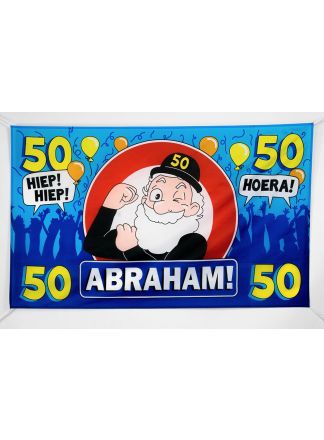 Gevel vlag  Abraham 90x150cm.