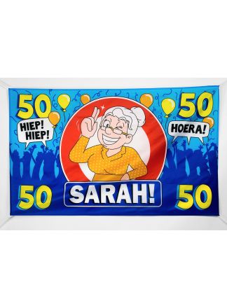 Gevel vlag  Sarah 90x150cm.