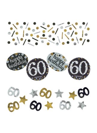 60 jaar sparkling confetti 34 gram.