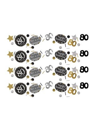 80 jaar sparkling confetti 34 gram.