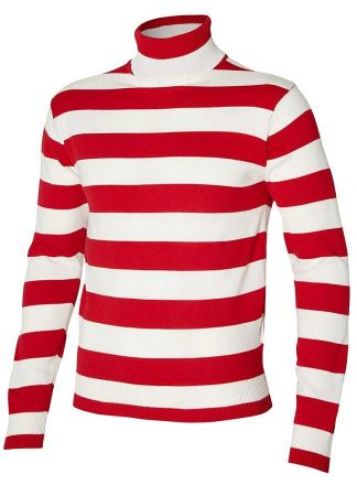 Luxe Carnavals Koltrui rood-wit