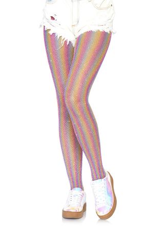 Leg Avenue lurex rainbow tights