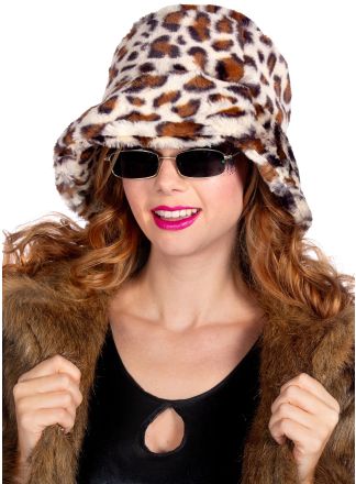 Bucket hat PLUCHE panter