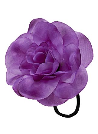 Paarse bloem met stiek