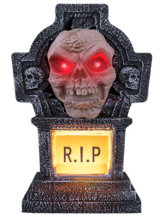 Grafsteen sprekende zombie