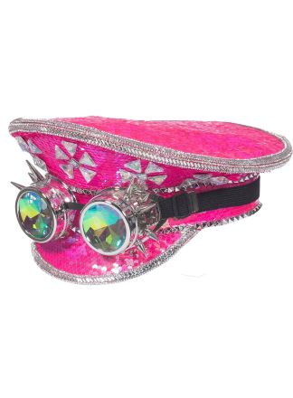Pet Burning Man goggles neon-pink