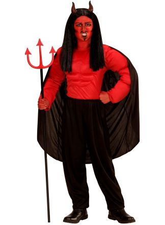 Devil muscleshirt & cape 2dlg.