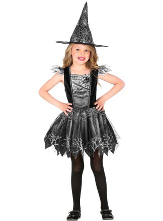 Heksen jurk Spiderweb 2dlg.