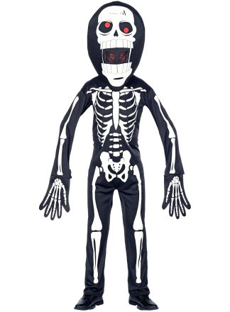 Skeletten pak 2dlg. kind (oversized mask)