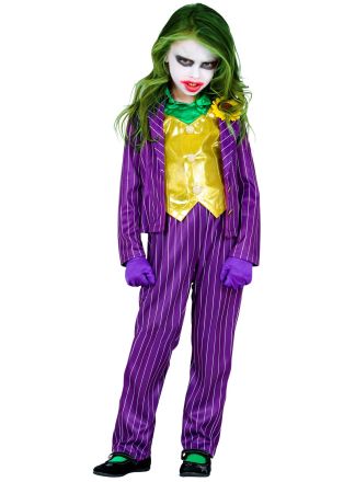 The Joker meisjes kostuum 4dlg.