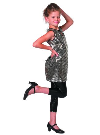 Pailletten jurkje zilver