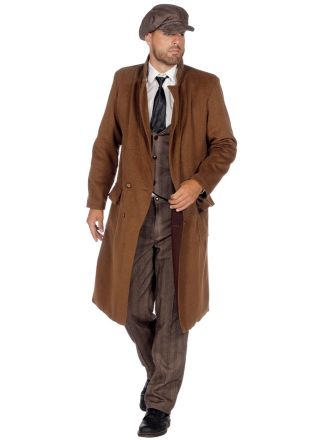 Roaring 20 coat brown (alleen overjas)