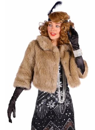 Bruin kort Charleston bontjasje