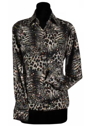 Dames blouse Tigerking grijs