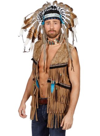 Vest Hippie/indianen style 1dlg.