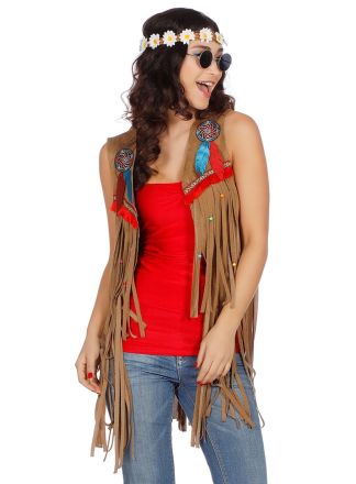 Dames vest Hippie style 1dlg.